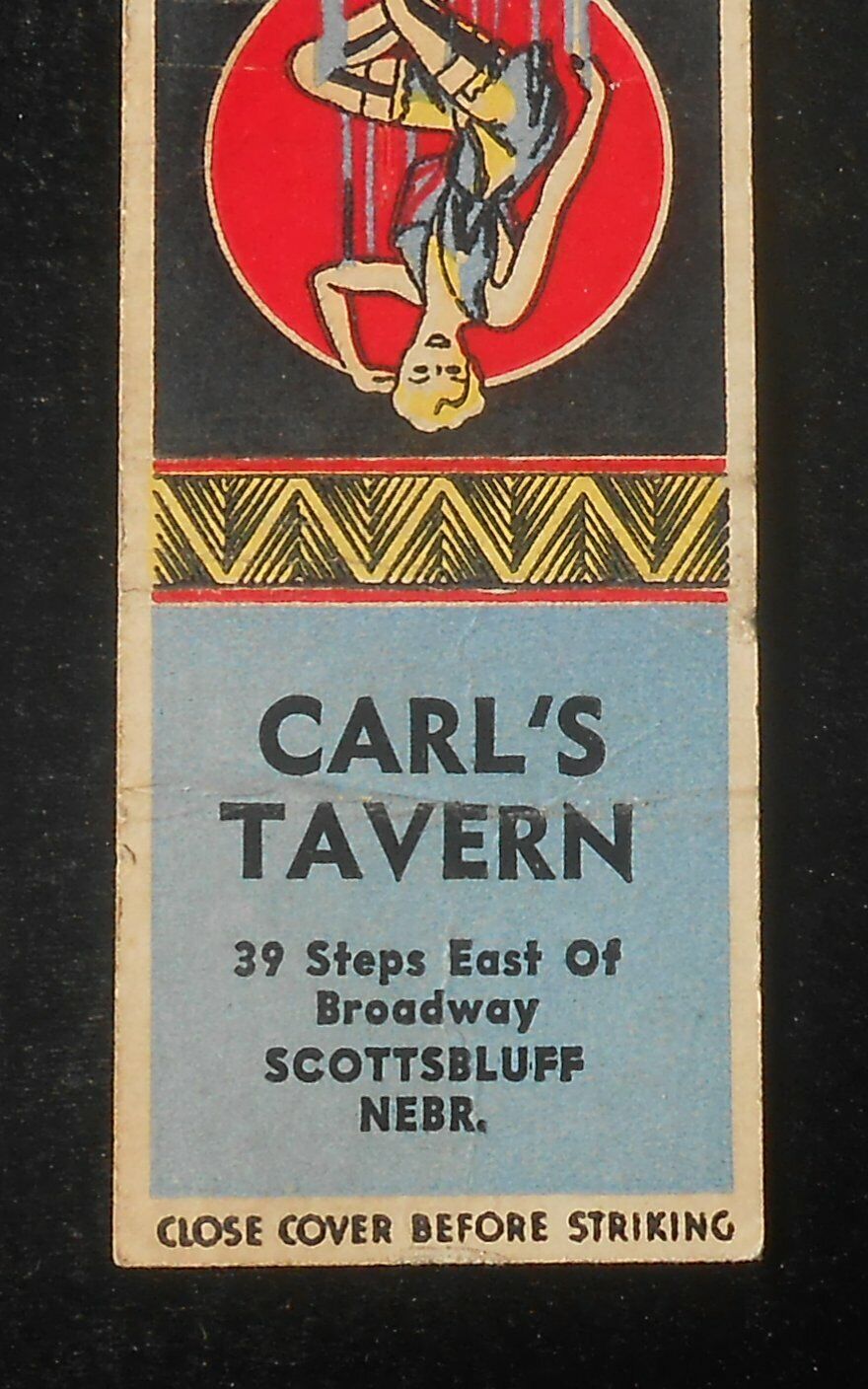 1940s Carl's Tavern 39 Steps East of Broadway Sexy PinUp Scottsbluff NE MB