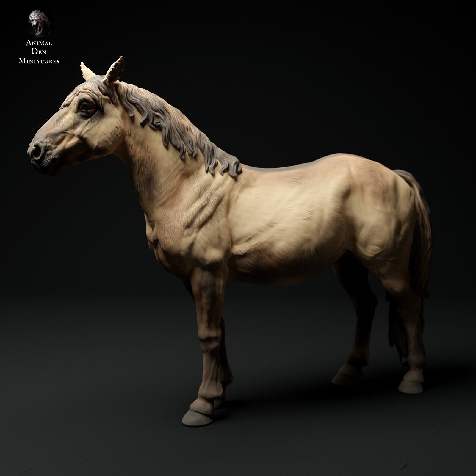 Breyer resin Model Horse Standing Konik Horse- White Resin 1/9 Trad