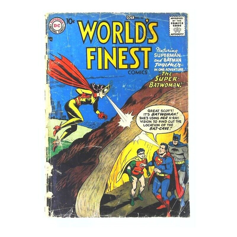 World's Finest Comics #90 in Good minus condition. DC comics [f`
