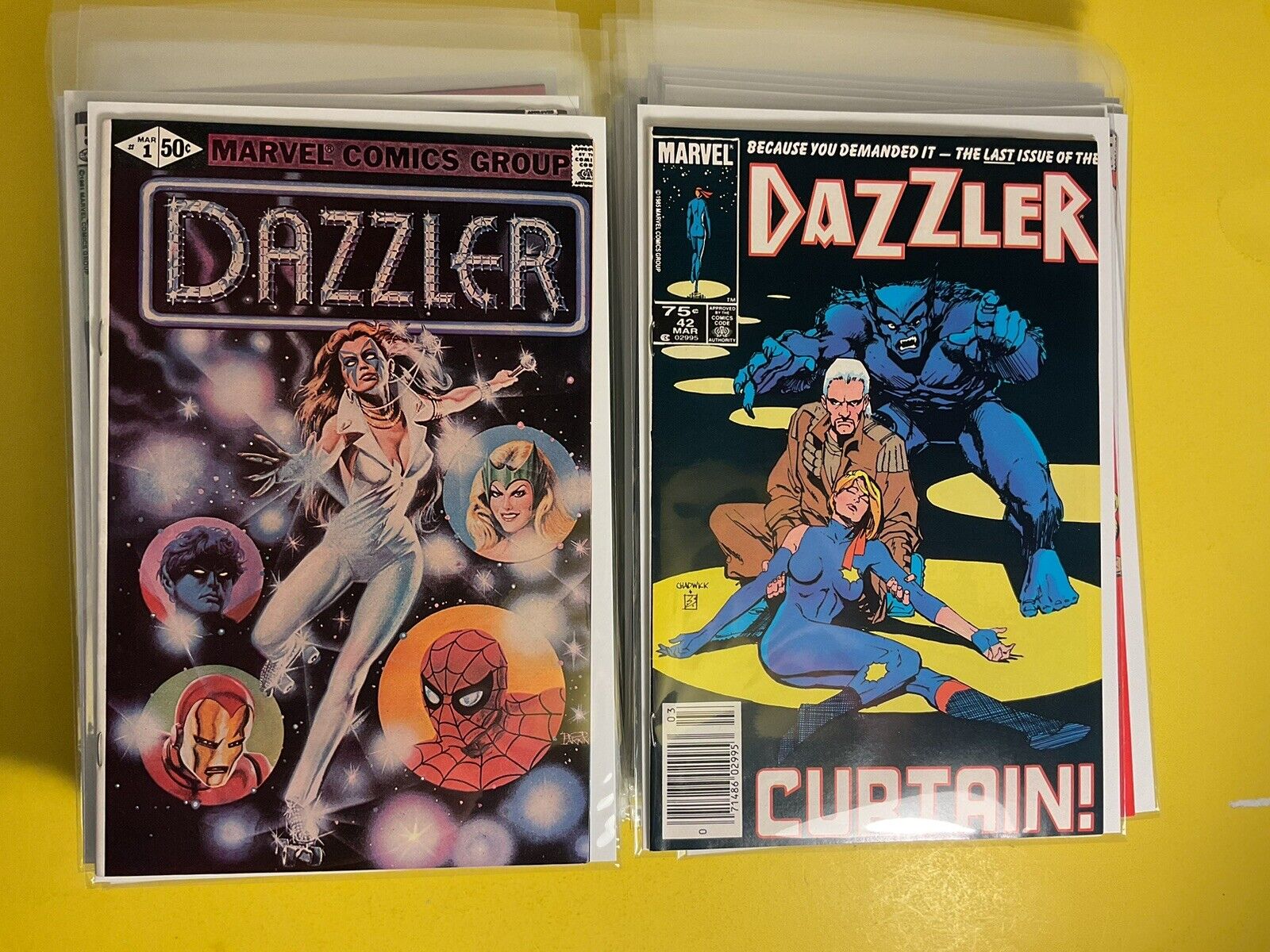 Dazzler #1-42 Complete Lot Newsstand Variant High Grade Marvel 1981.