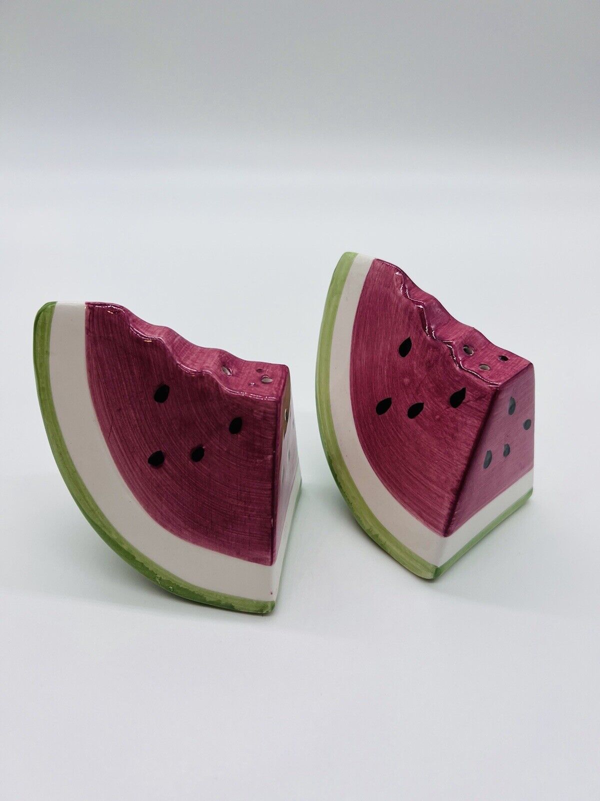 Watermelon Slices Salt & Pepper Shakers With Rubber Stoppers Summer 