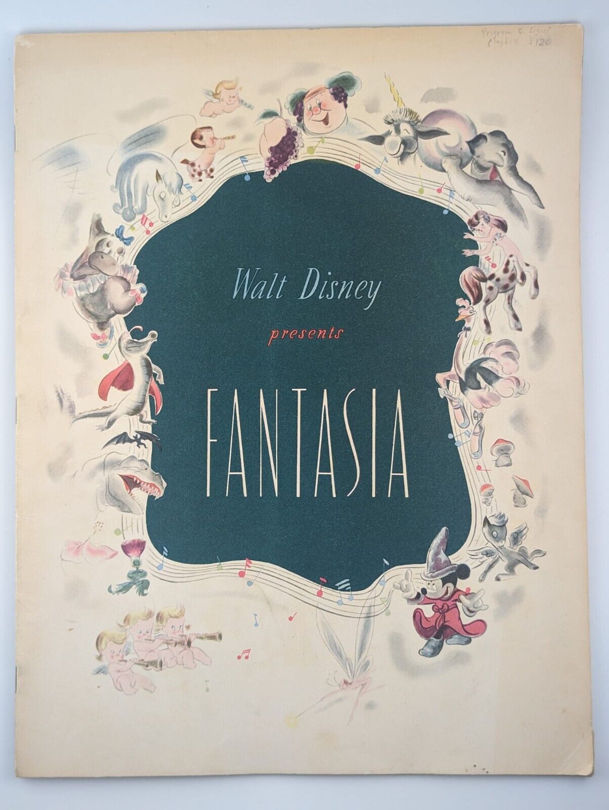 Walt Disney Fantasia, the Philadelphia Orchestra, signed by Leopold Stokowski