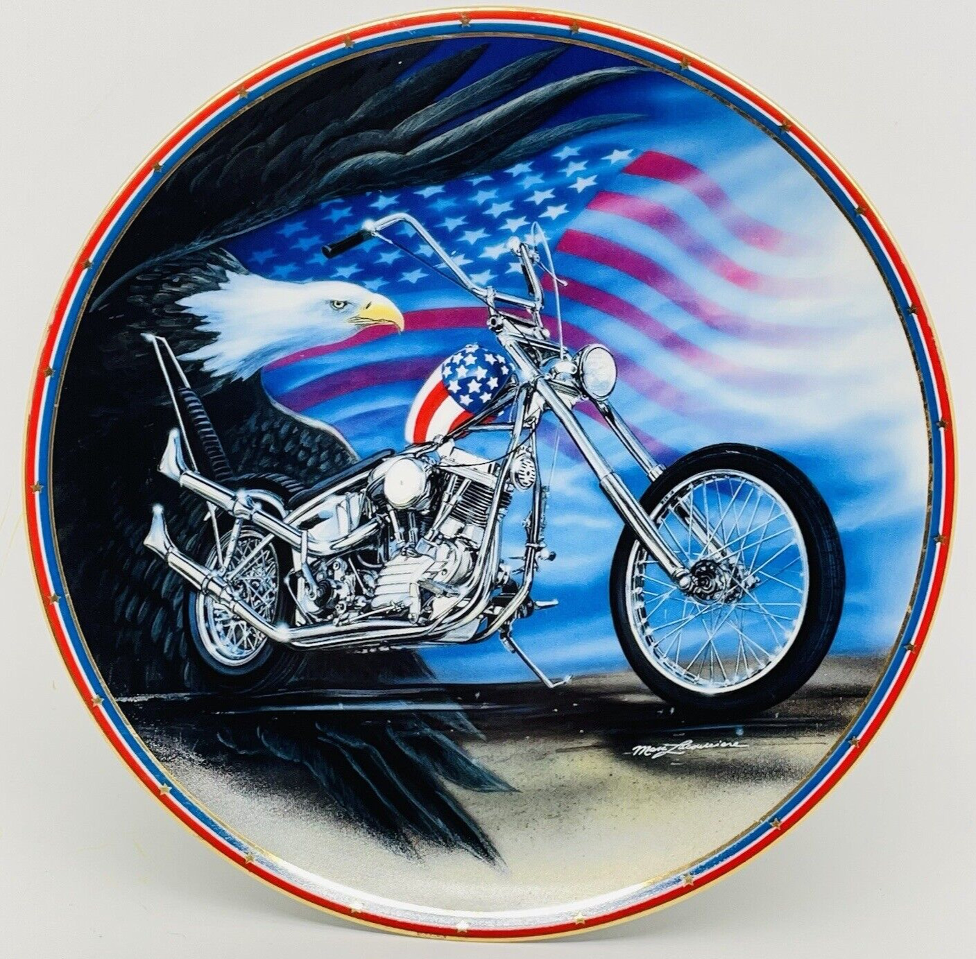 Easyriders Plate Collection American Classic Marc Lacourciere Plate #2801 E