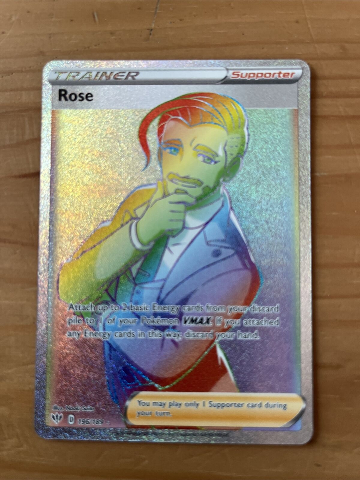 Pokemon TCG: Darkness Ablaze - 196/189 - Rose - Rainbow Rare