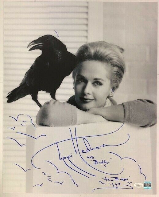 1963 Tippi Hedren The Birds Signed LE 16x20 B&W Photo (JSA)