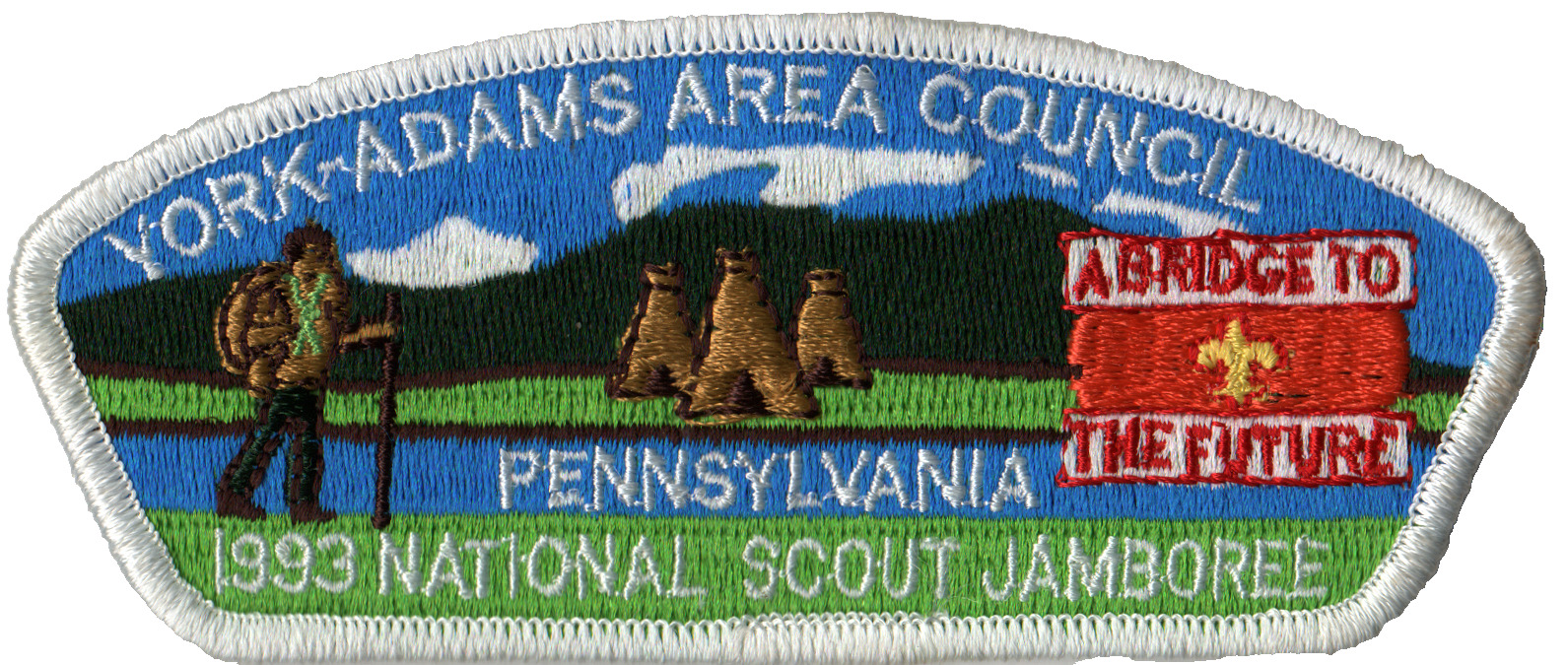 1993 Jamboree York-Adams Area Council JSP White Bdr (AR1725)