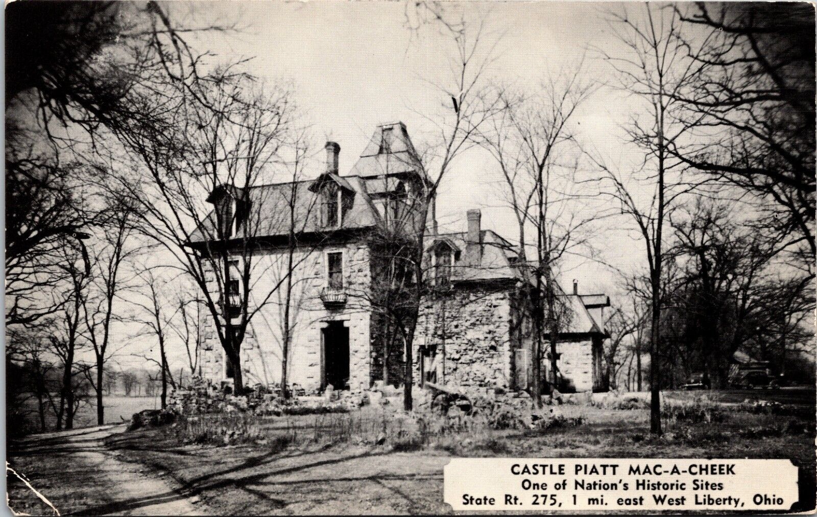 Castle Piatt Mac-O-Chee, West Liberty, Ohio - Postcard