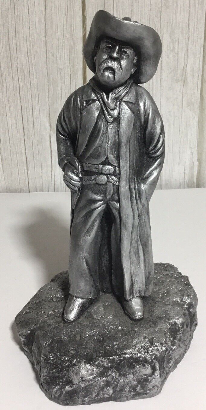 Pewter Cowboy Statue named “Shorty” Signed By Richard Fuller #42 Limited Edition