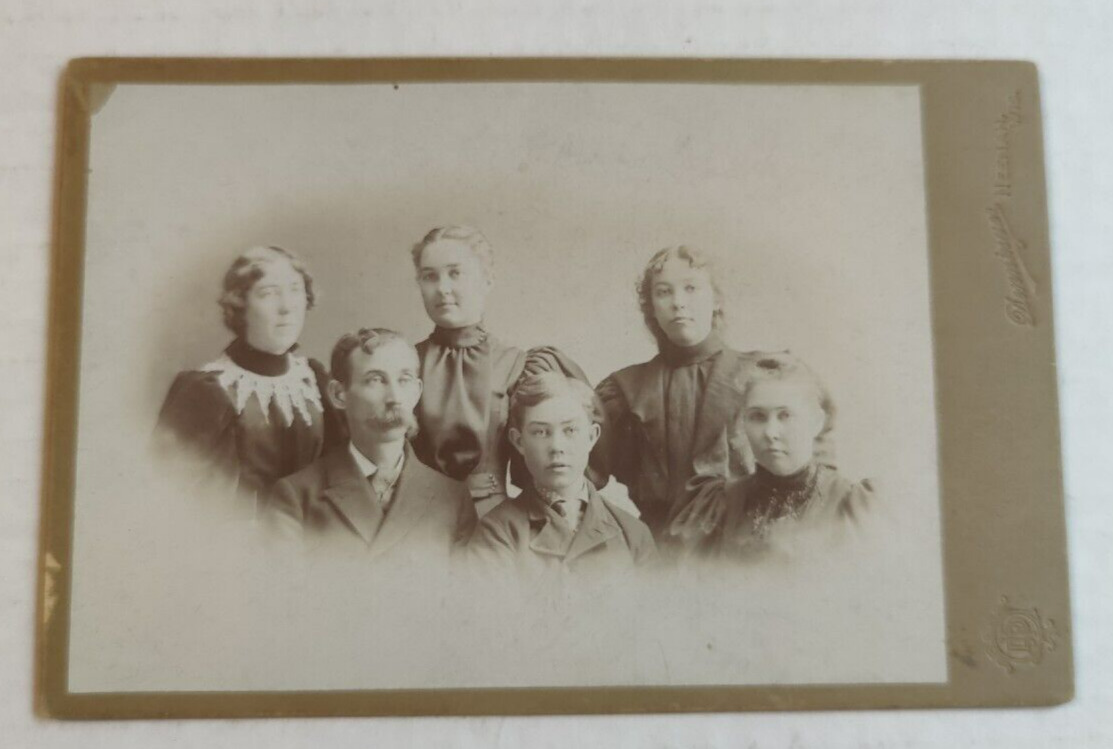Vintage Cabinet Card. The Charles H. Scofield Family by Denninger in Neenen, WS