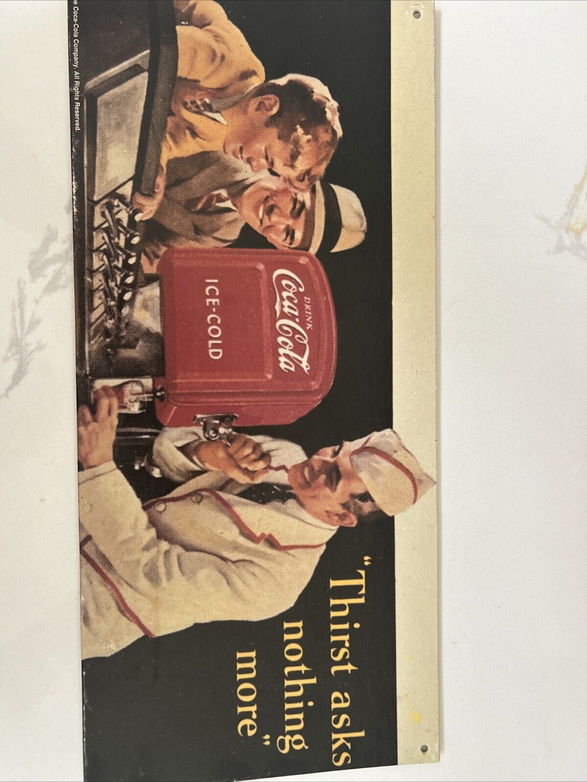 Vintage 1991 Coca Cola Advertising Cardboard  7\