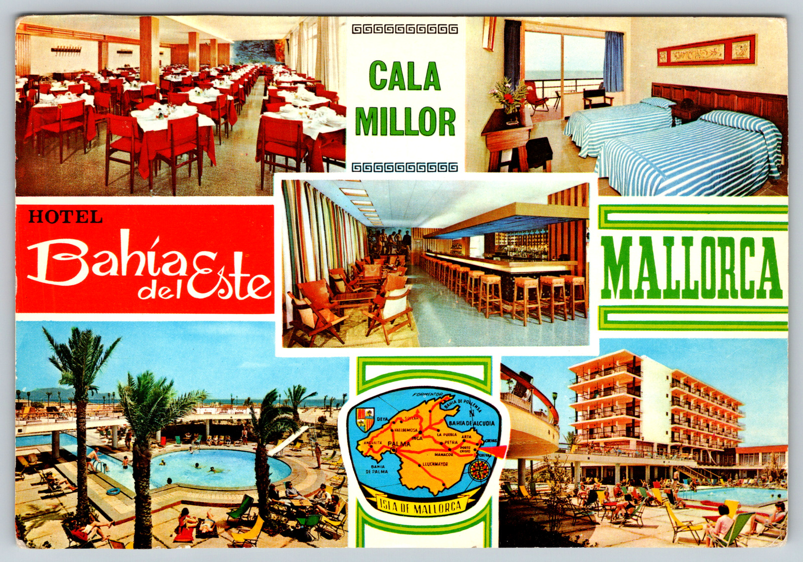 c1970s Hotel Bahia Del Este Mallorca Vintage Postcard