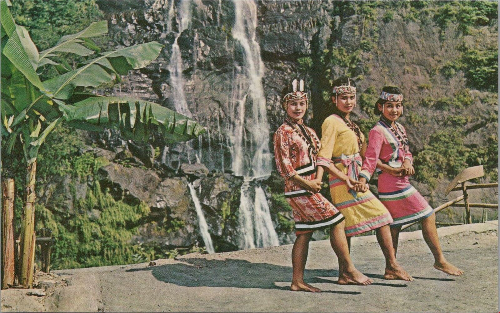 Postcard Waterfall at Wulai Aboriginal Village Northern Taiwan