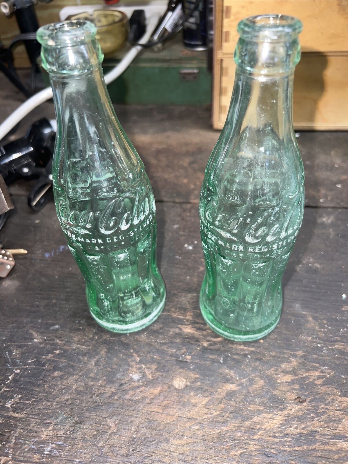 Two Coca Cola Bottles Staunton & Harrisonburg Virginia 1951 & 1955 Outhouse Dug