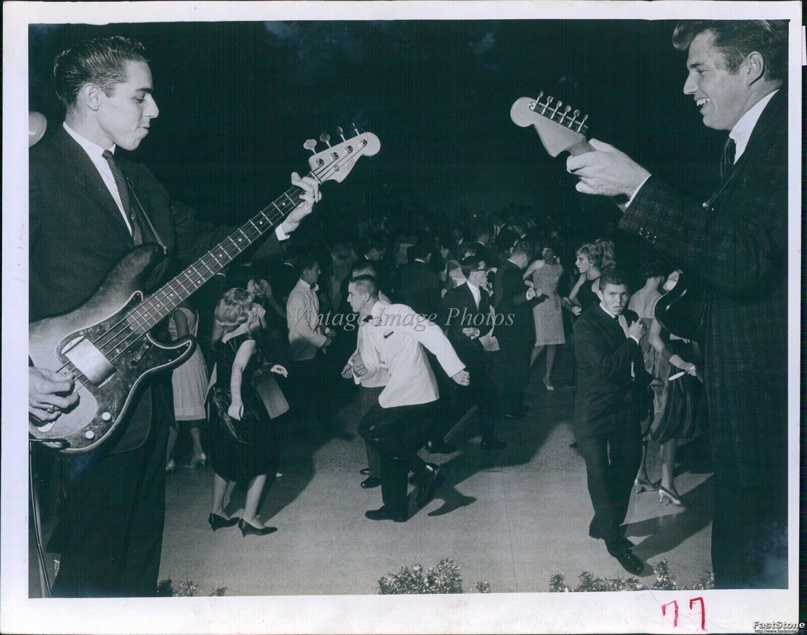 1962 Midnighters Band Play For St Petersberg Mistletoe Ball Musician 8X10 Photo