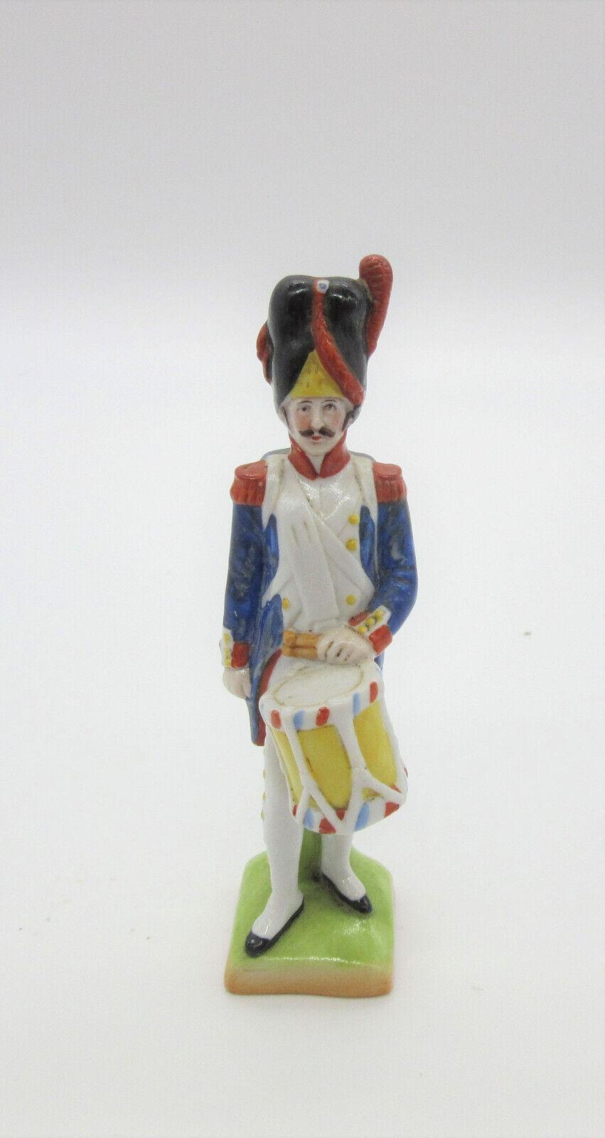 Antique Sitzendorf Scheibe Alsbach Small Napoleonic Solider Figurine w Drum