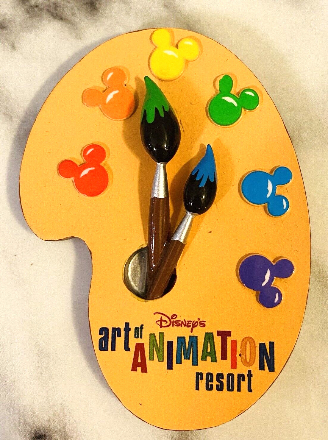 Disney Parks WDW Art Of Animation Resort Mickey Icon Magnet Painters Palette NEW