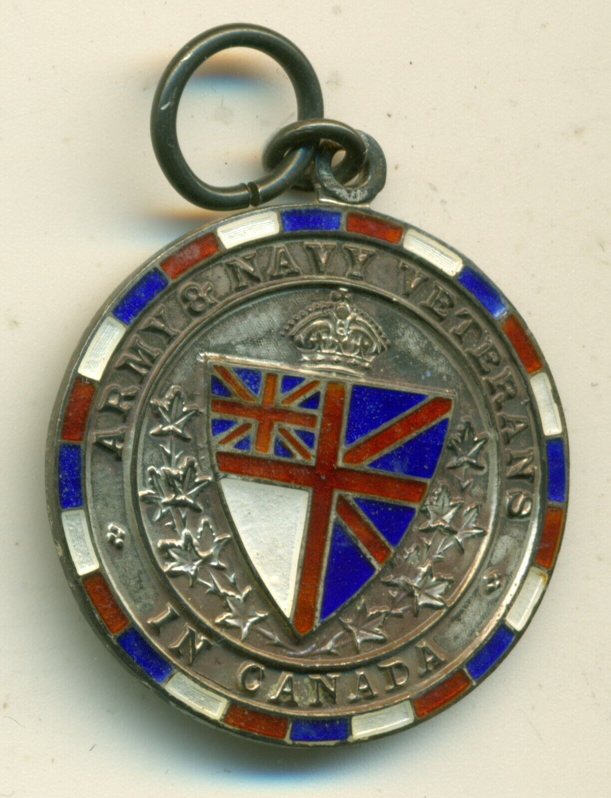 Canada WWI Sterling RCN Veteran\'s Badge Named to AHE Fuller #527 Royal Canadian