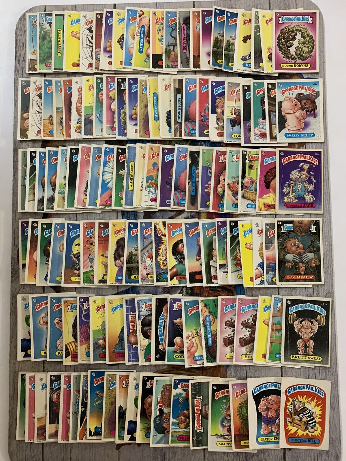 Garbage Pail Kids GPK Original Series Low To Rough Grade Lot Of 123 Cards