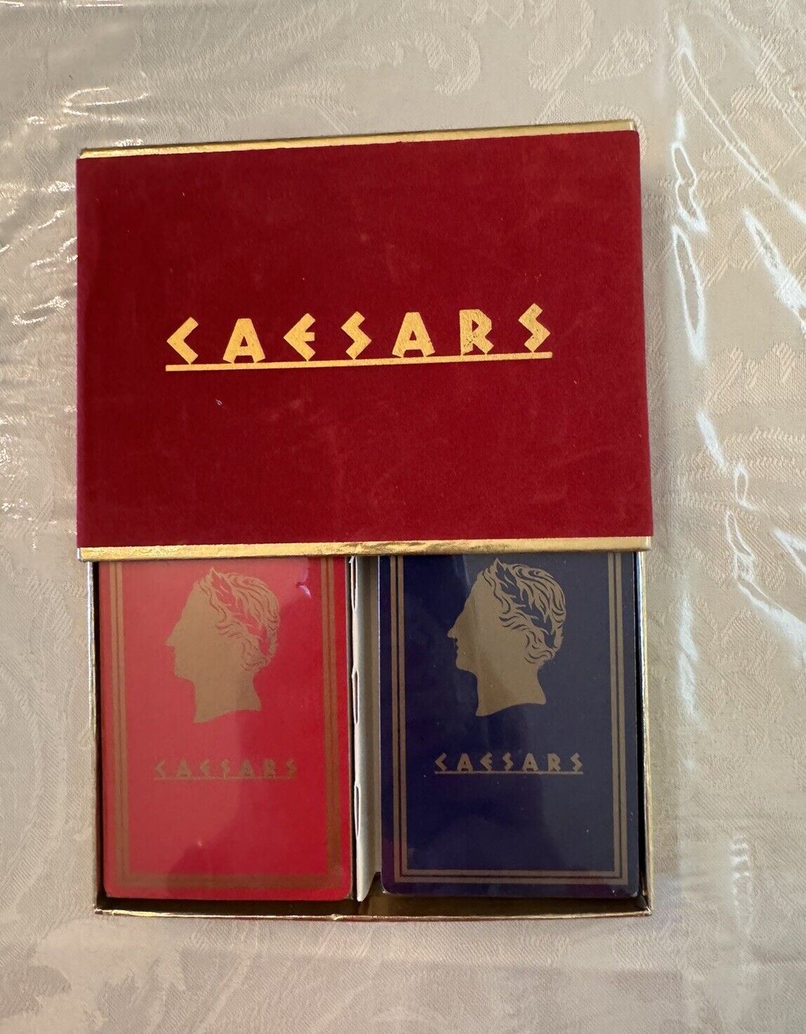 Double Pack of Vintage CAESARS PALACE playing cards  Pleas Read NOS