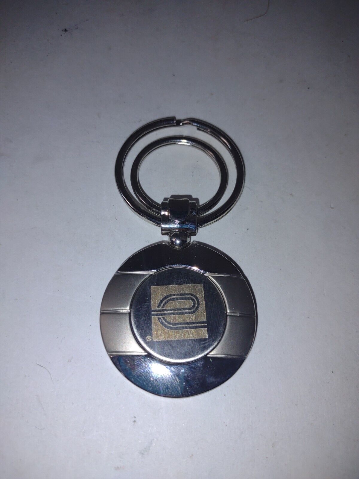 Vintage Enterprise Rent-A-Car Keychain Metal Round Multi Loop