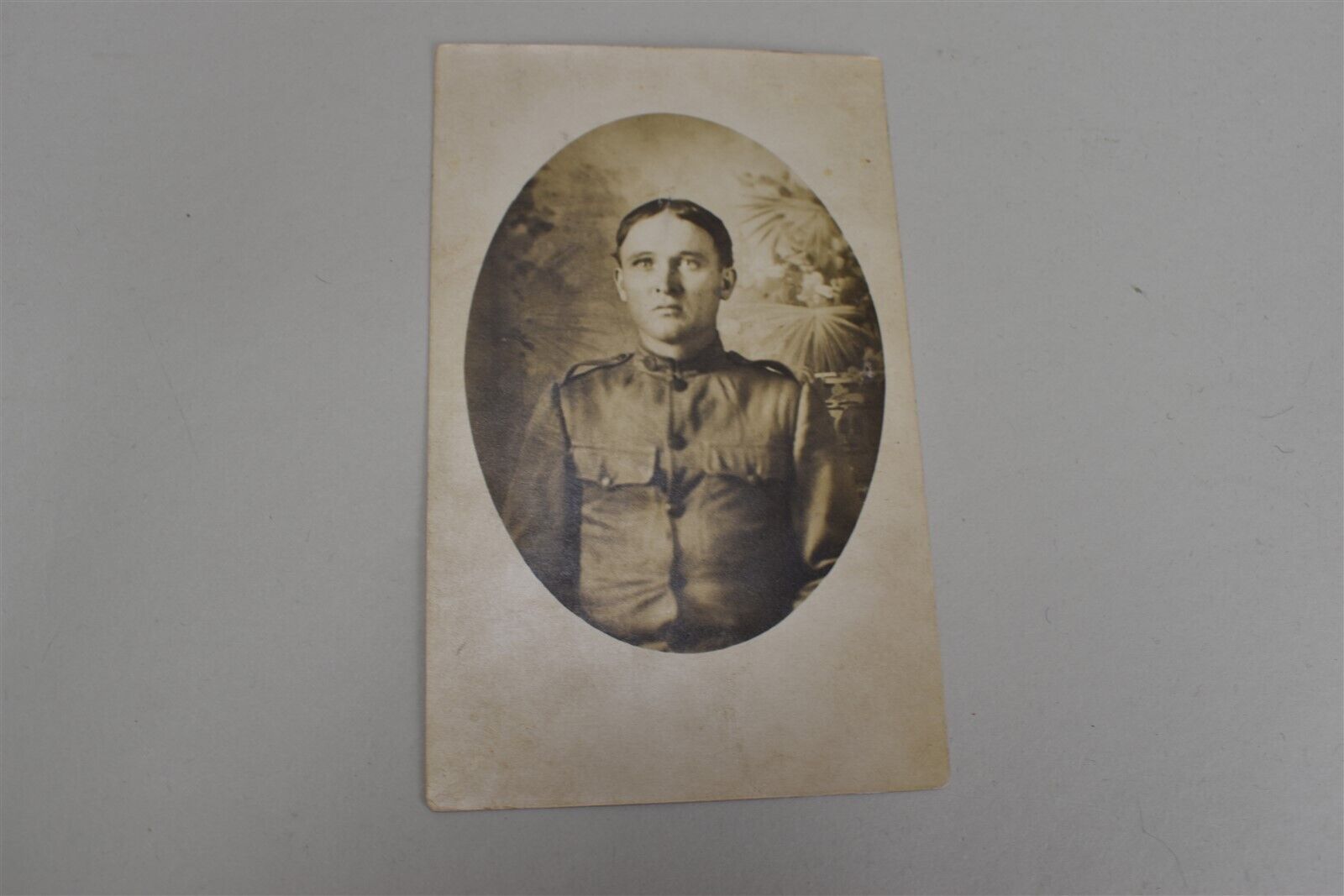 RPCC Soldier Military Postcard WWI Era Uniform