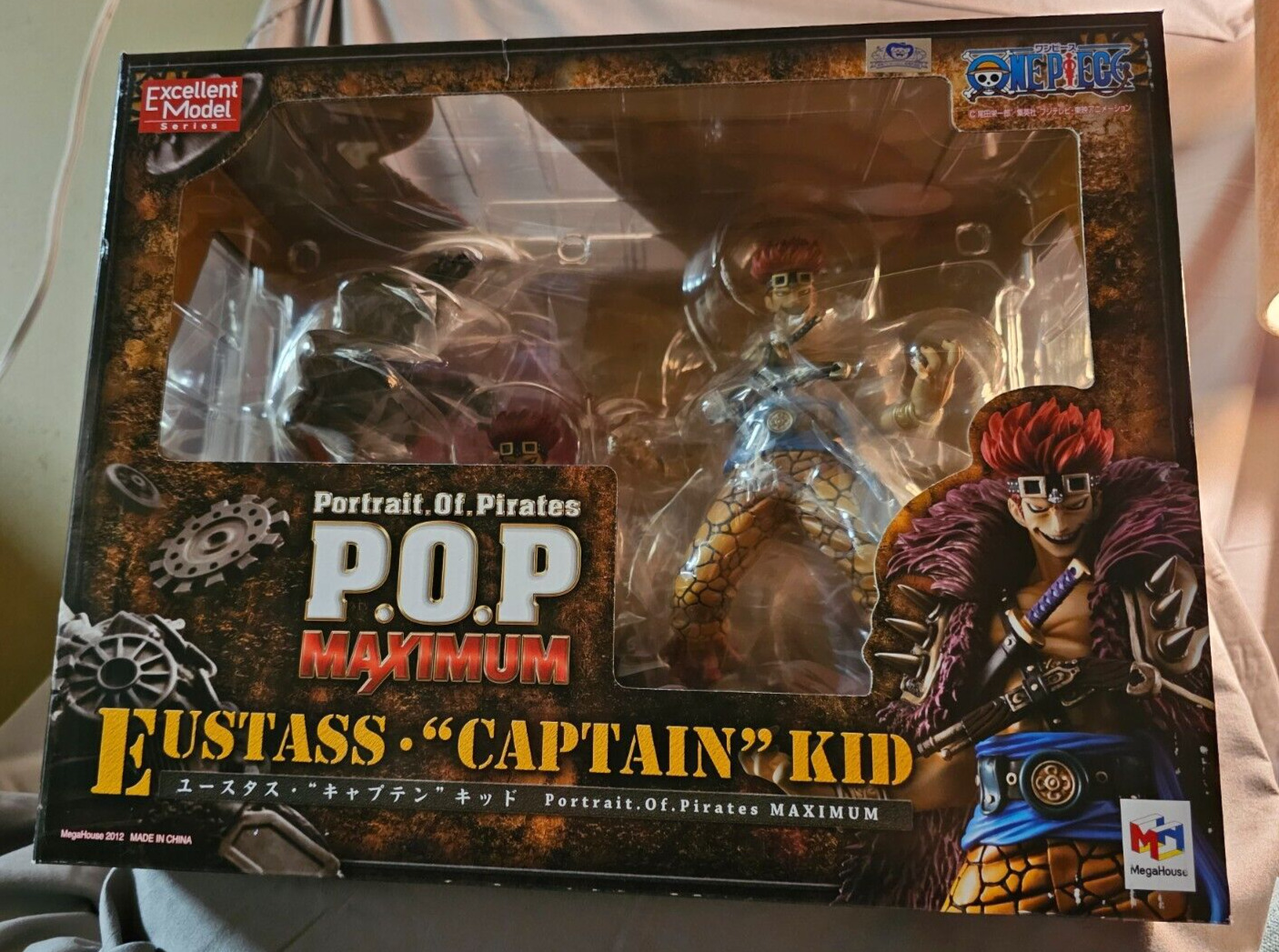 OnPiece Portrait of Pirates New in Box Captain Kid Maximum Figure Megahouse POP