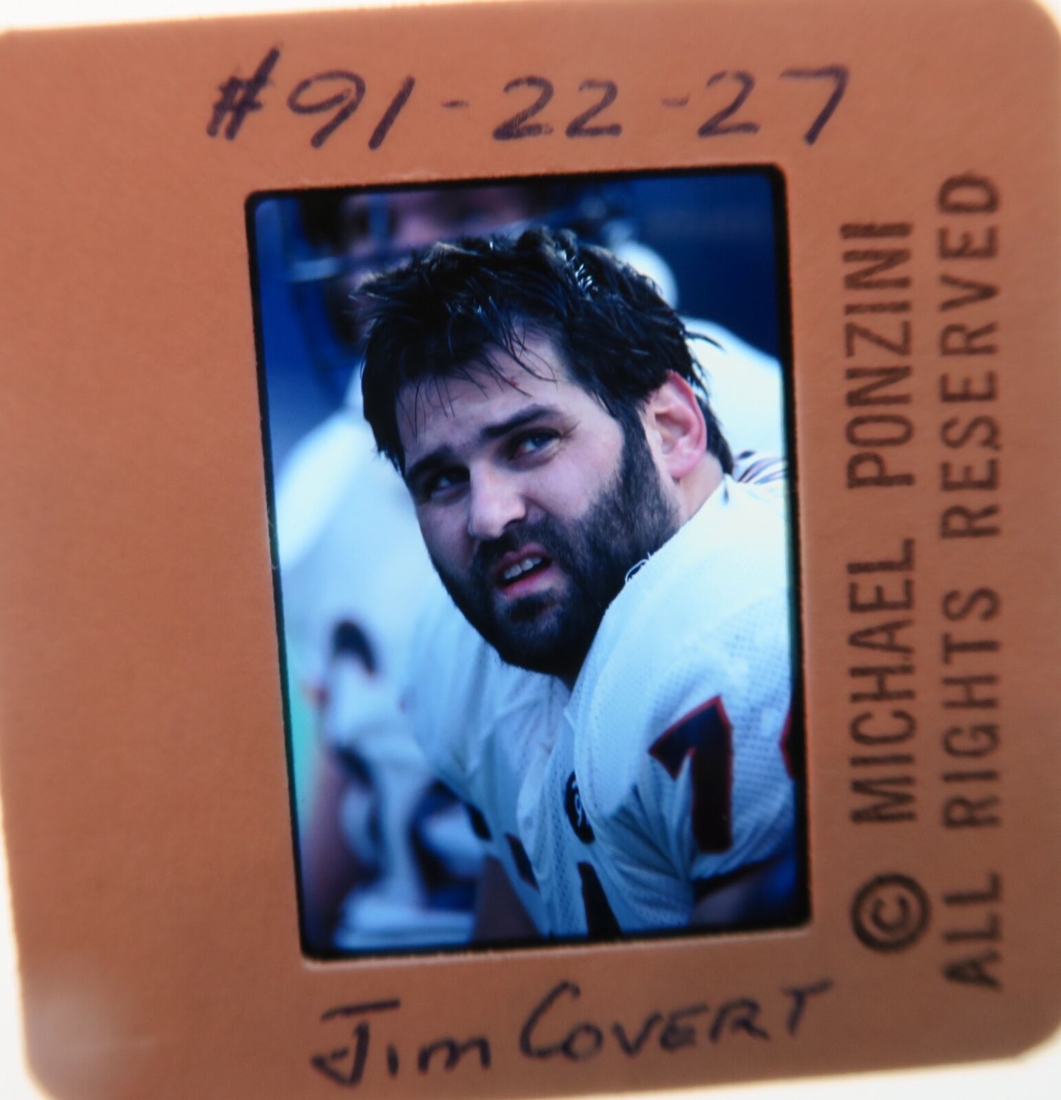 JIM COVERT CHICAGO BEARS 1983-91 Pittsburgh 2× First Team All-Pro  SLIDE 1
