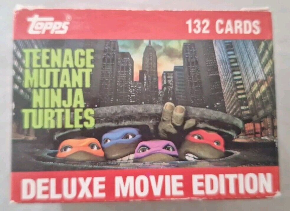 1990 Topps Teenage Mutant Ninja Turtles Deluxe Movie Edition 132 Card Set