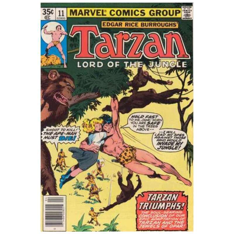 Tarzan #11  - 1977 series Marvel comics Fine+ Full description below [q}