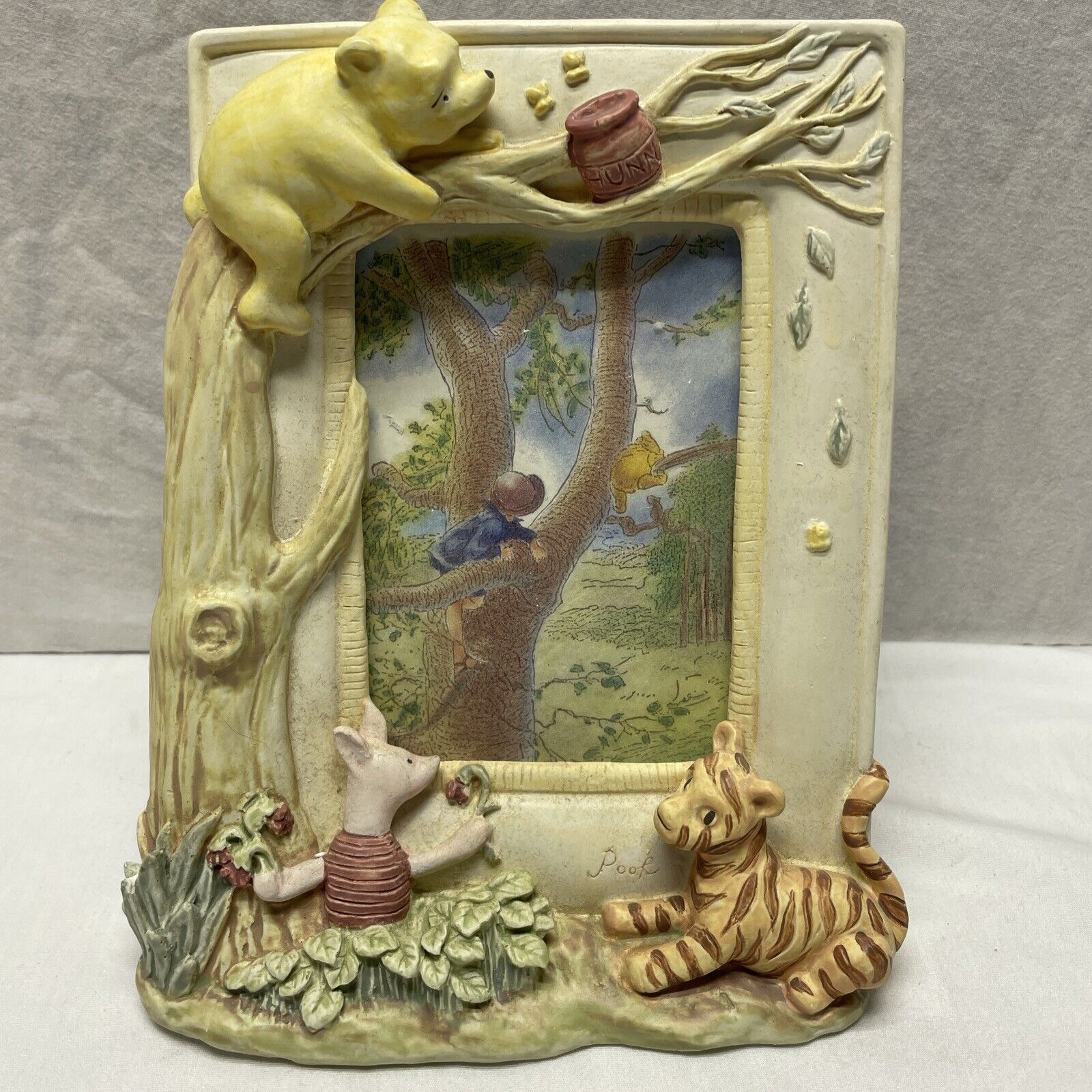 Charpente Vintage Classic Winnie The Pooh Piglet Tigger Picture Frame-Free Ship
