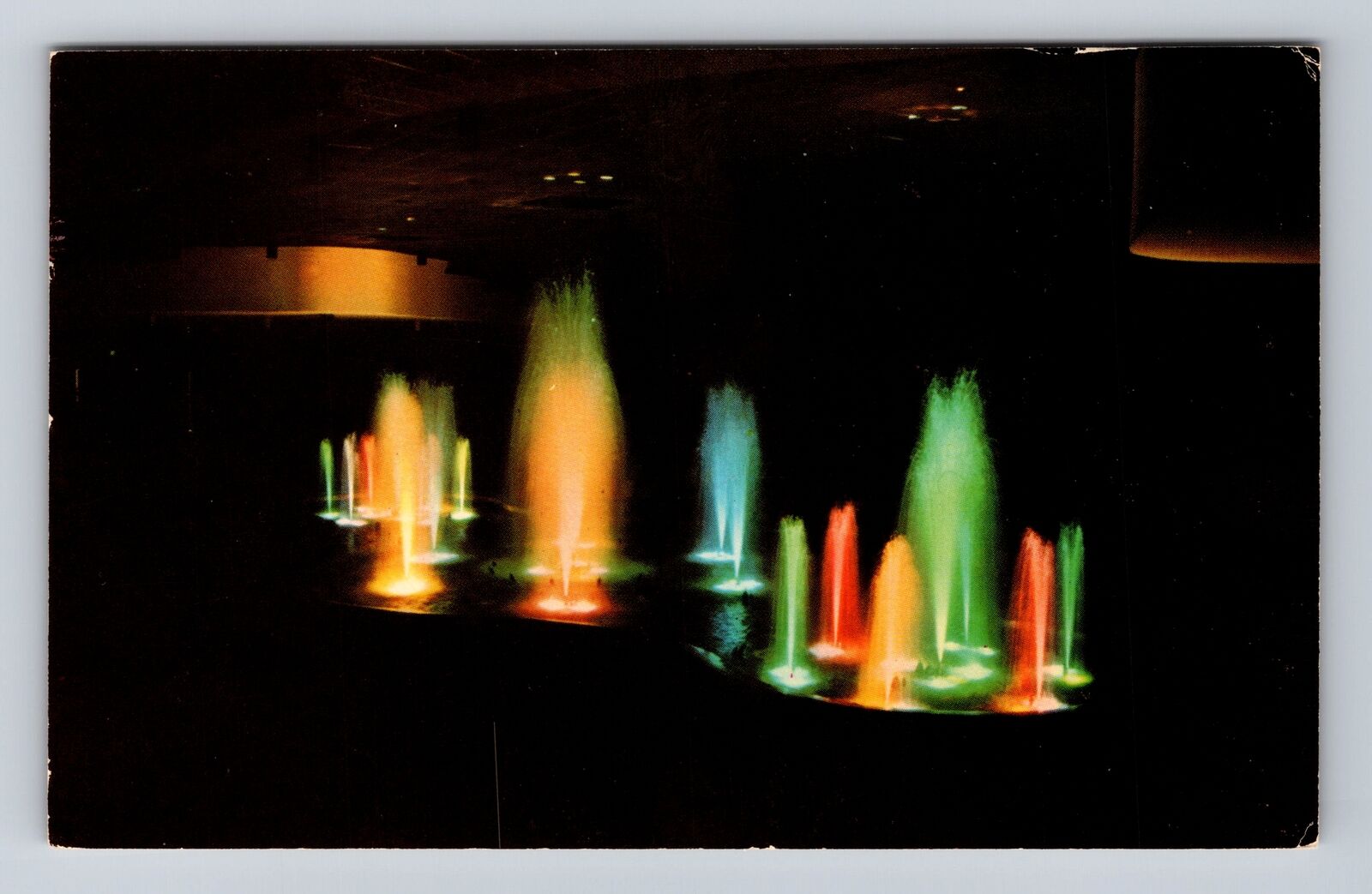 San Diego CA-California, Sea World, Colored Fountain, Vintage Souvenir Postcard