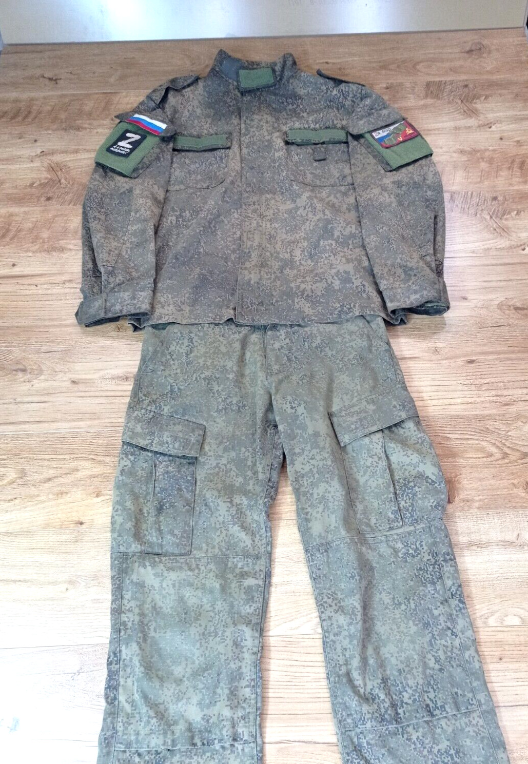 Original used military uniform of the Russian Army.Summer soldier's military uni
