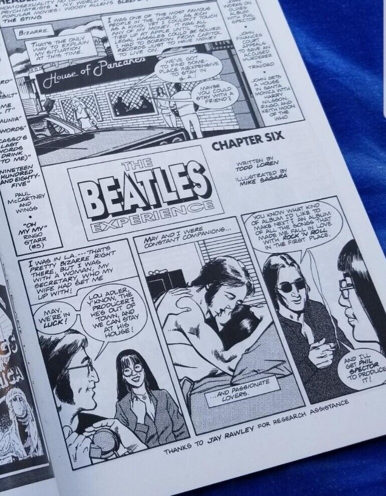May Pang Loving John Beatles Experience #6 John Lennon Rock And Roll Comic Book
