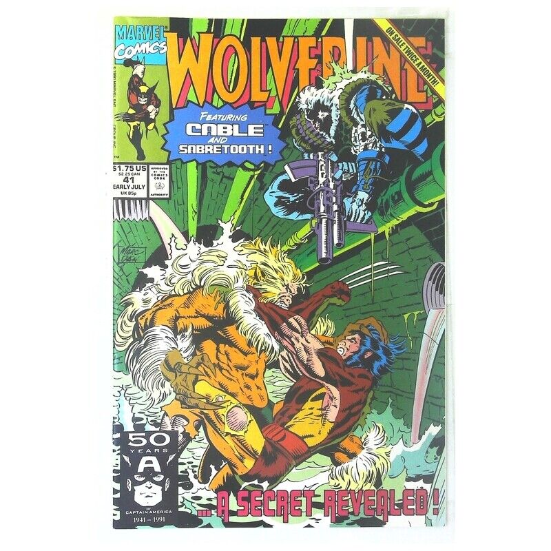 Wolverine #41  - 1988 series Marvel comics NM minus Full description below [i;