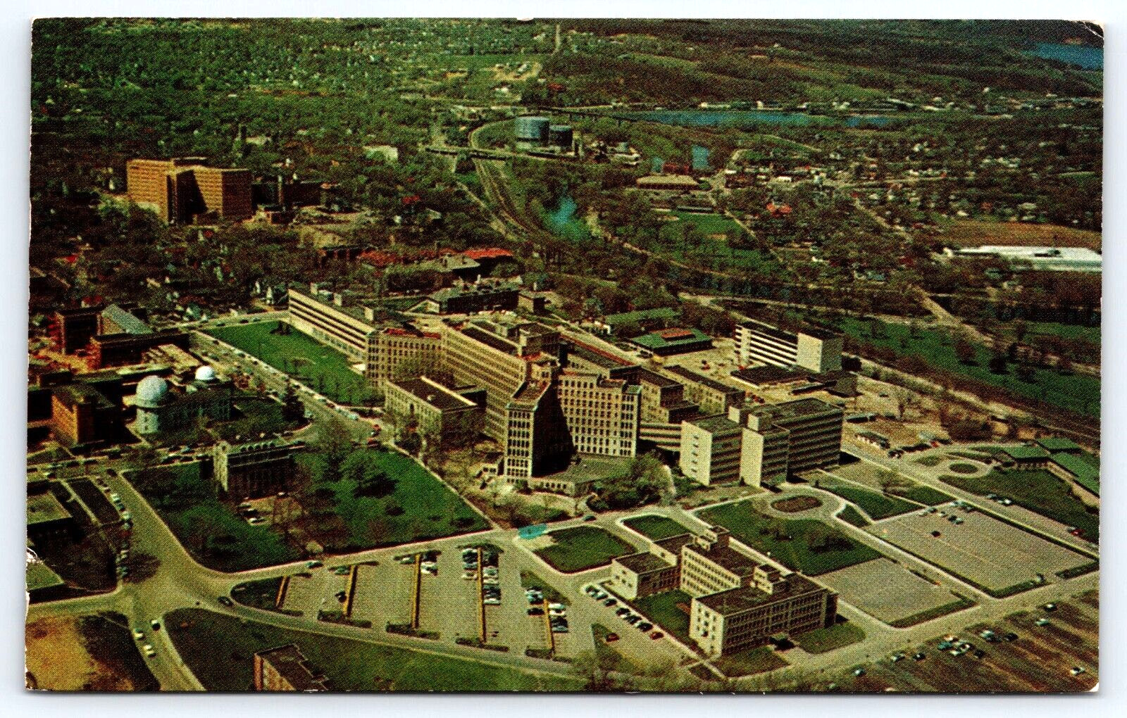 Vintage Antique Postcard Image University Hospital Buildings Ypsilanti Michigan