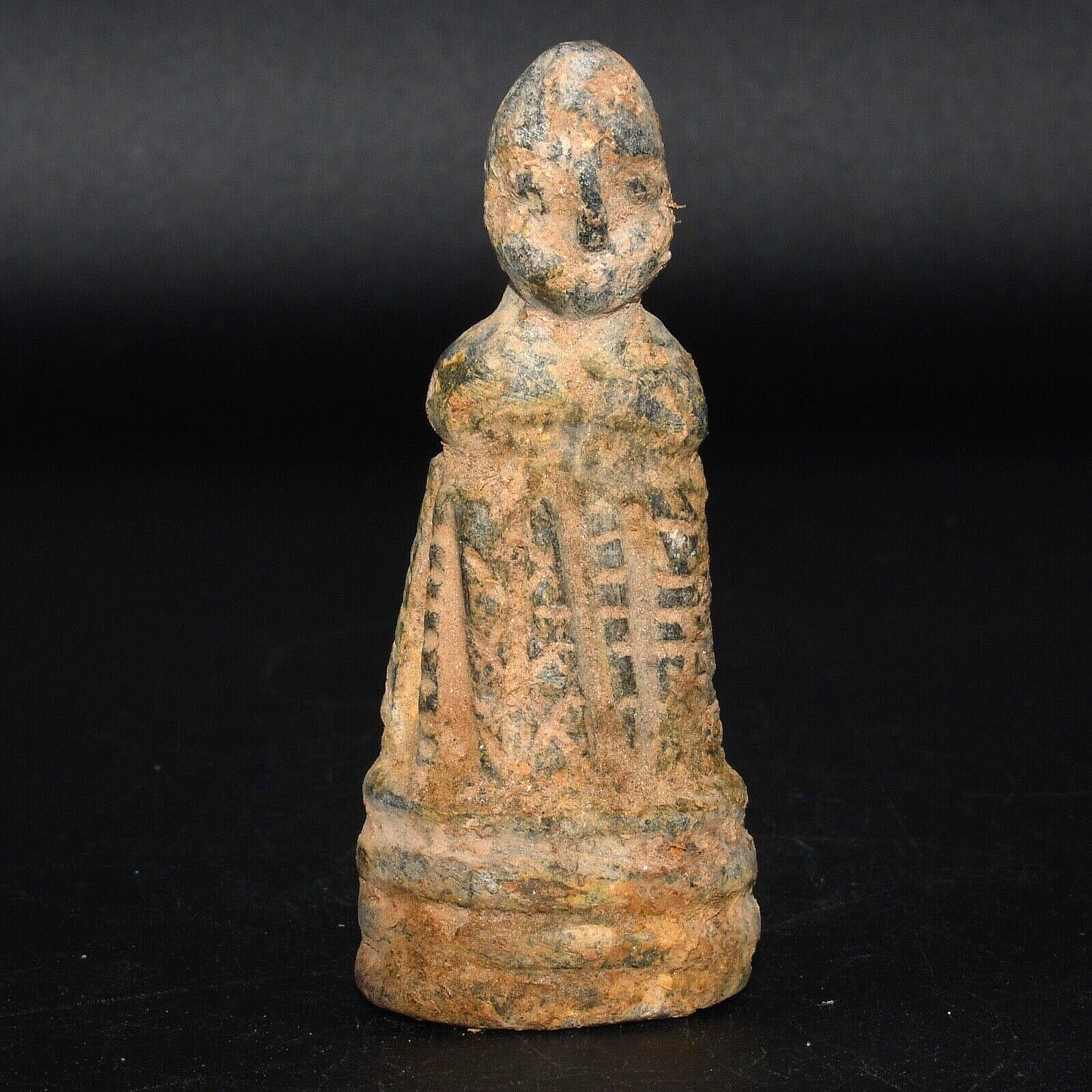 Ancient Bactrian Stone Statue Figurine with Engravings Circa 2500 - 1500 BC