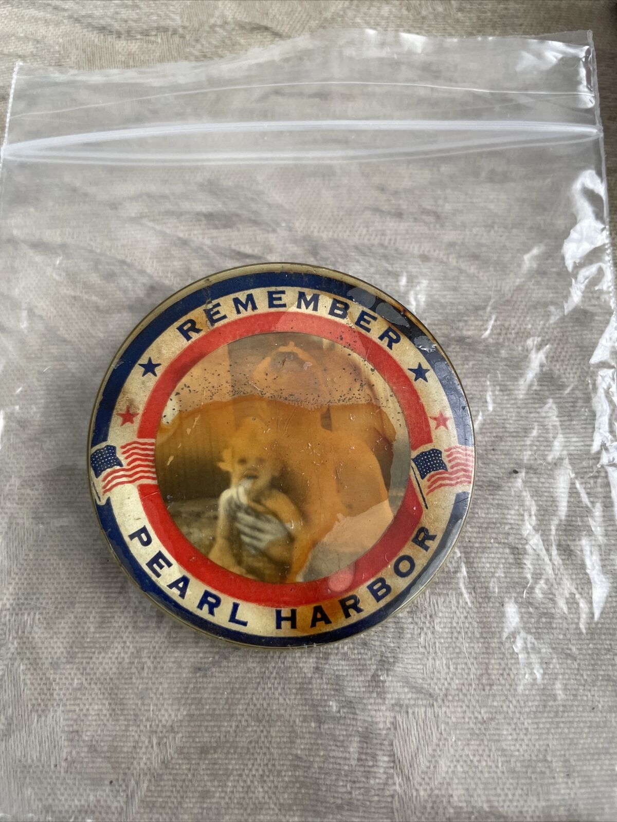 Antique “ Remember Pearl Harbor “ Pin