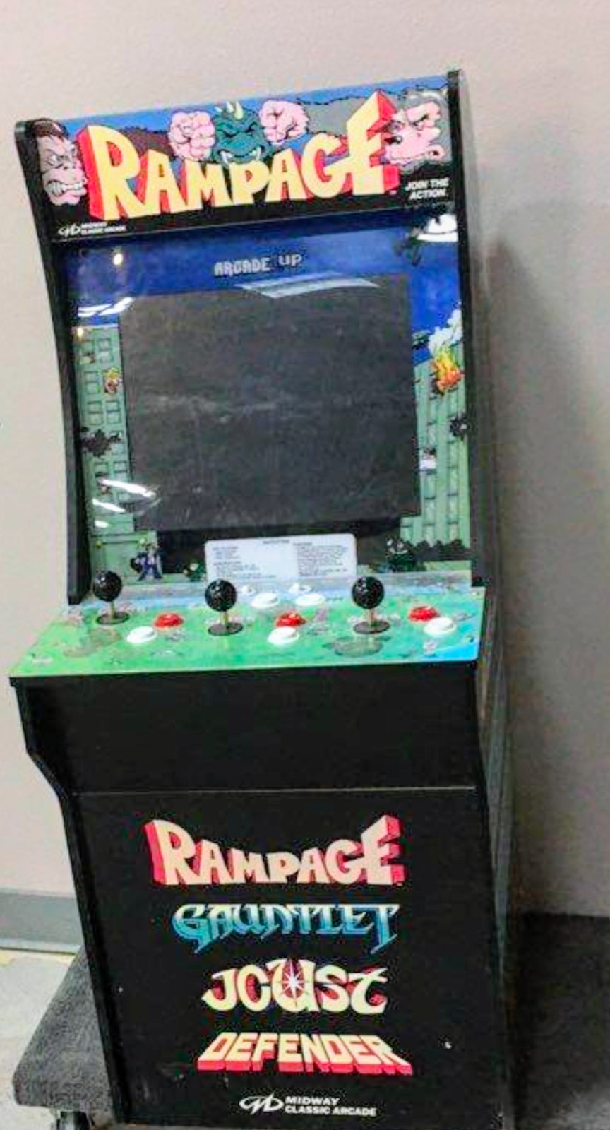 Arcade1up RAMPAGE Arcade Game Machine- 4 Games in 1 - Model 6657