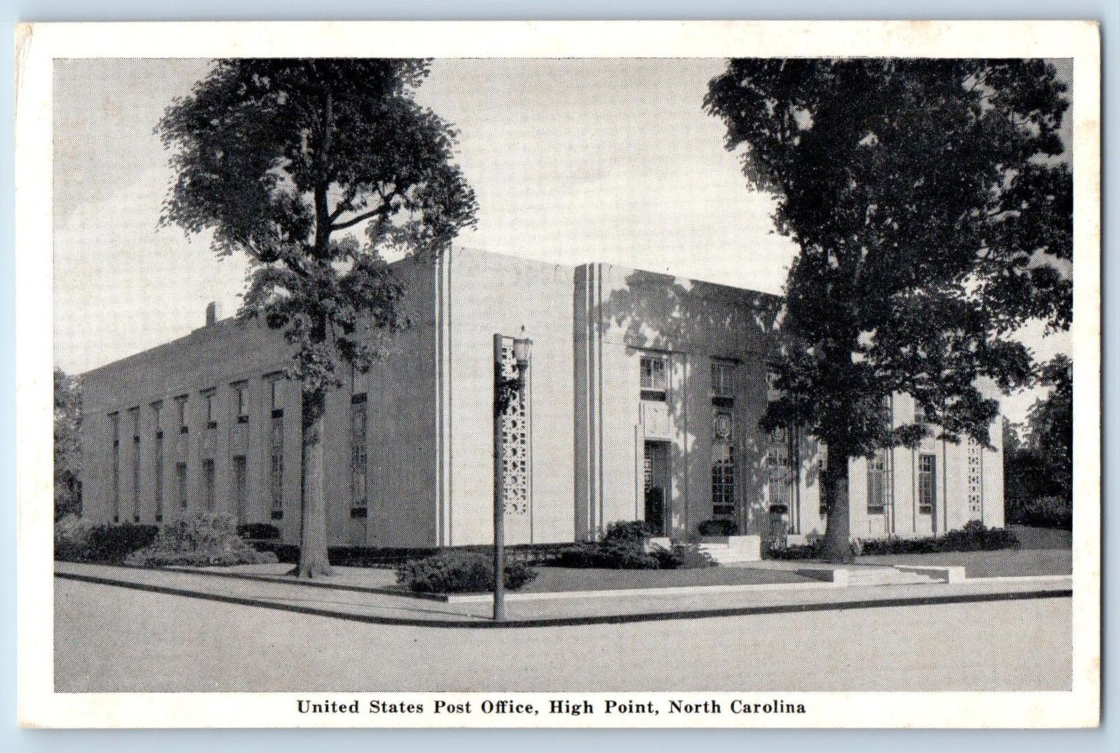 c1920\'s United States Post Office Building High Point North Carolina NC Postcard