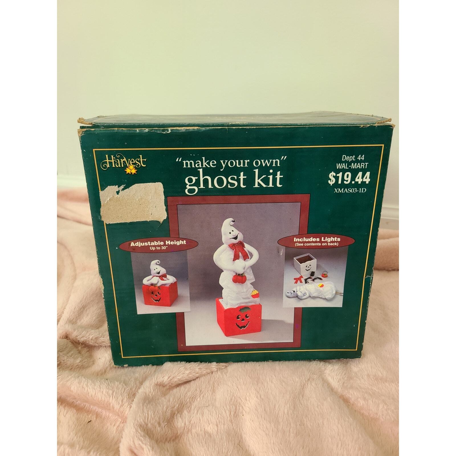 Walmart Harvest Vintage 2003 Halloween Make Your Own Ghost Kit