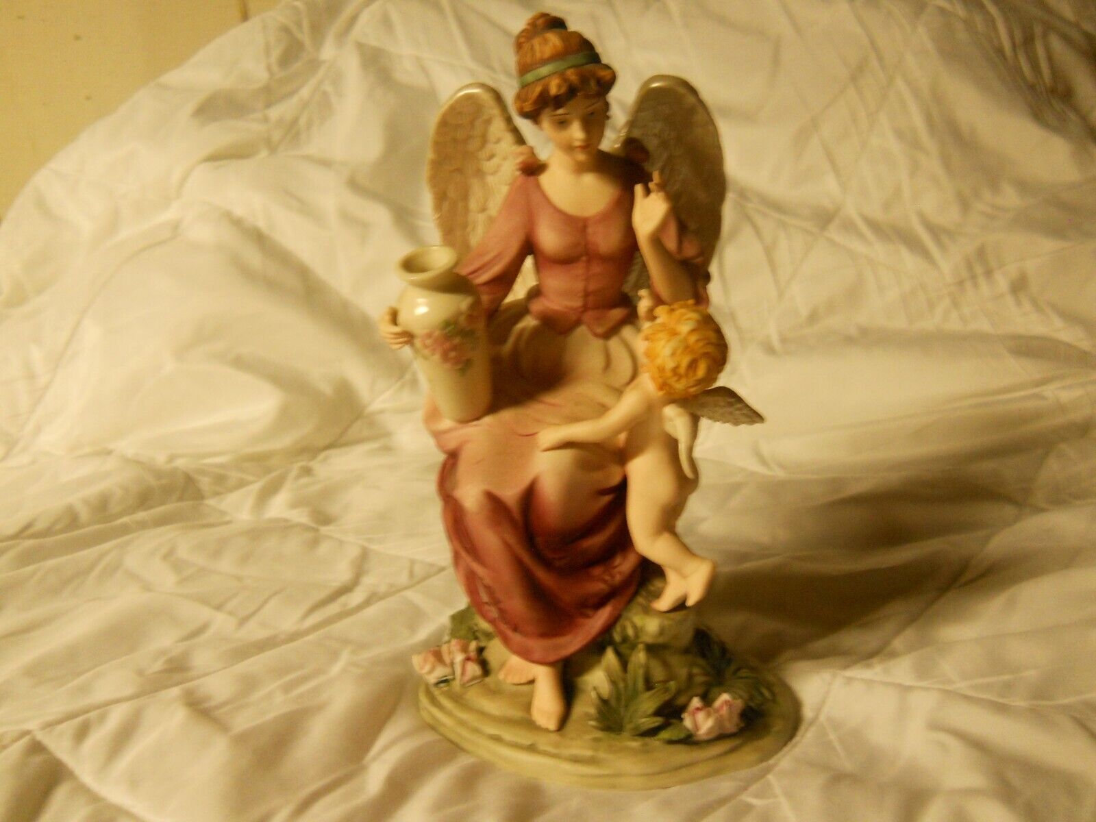 Grandeur Noel Hand-Painted Porcelain Angel Set 2002 Collector's Edition NO247