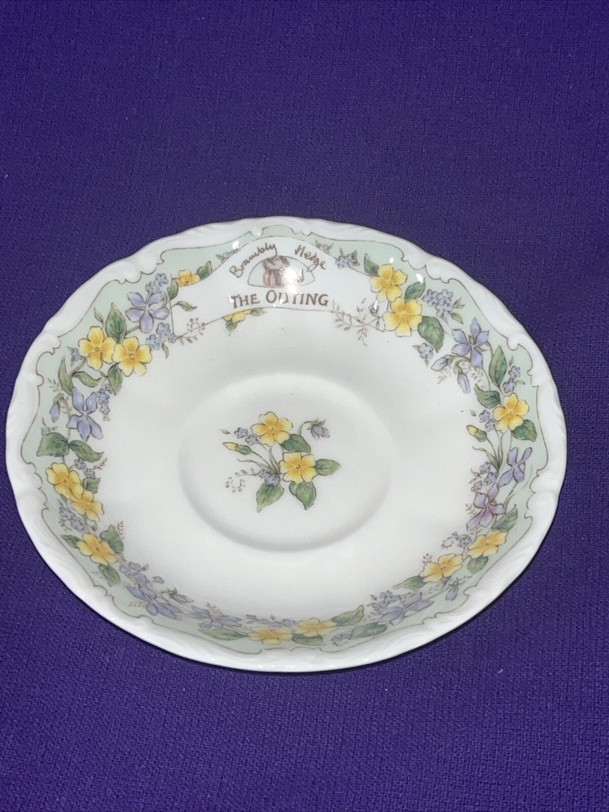 Royal Doulton Brambly Hedge “ The Outstanding “ Saucer Only Artist Jill Barklem