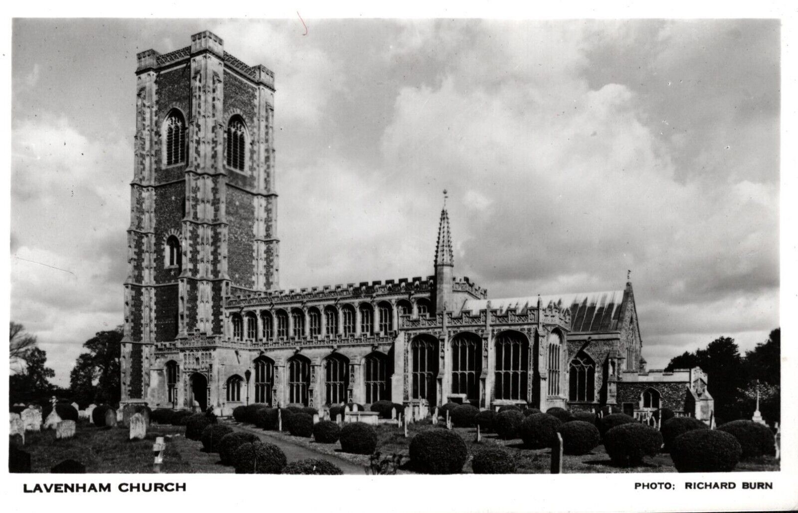 RPPC  Lavenham Church  St. Peter & St. Paul\'s Church  England  UK   Postcard