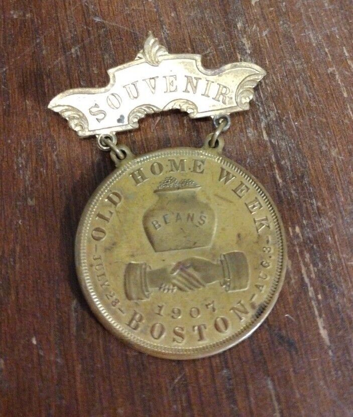1907 Boston Old Home Week Beanpot Souvenir Medallion