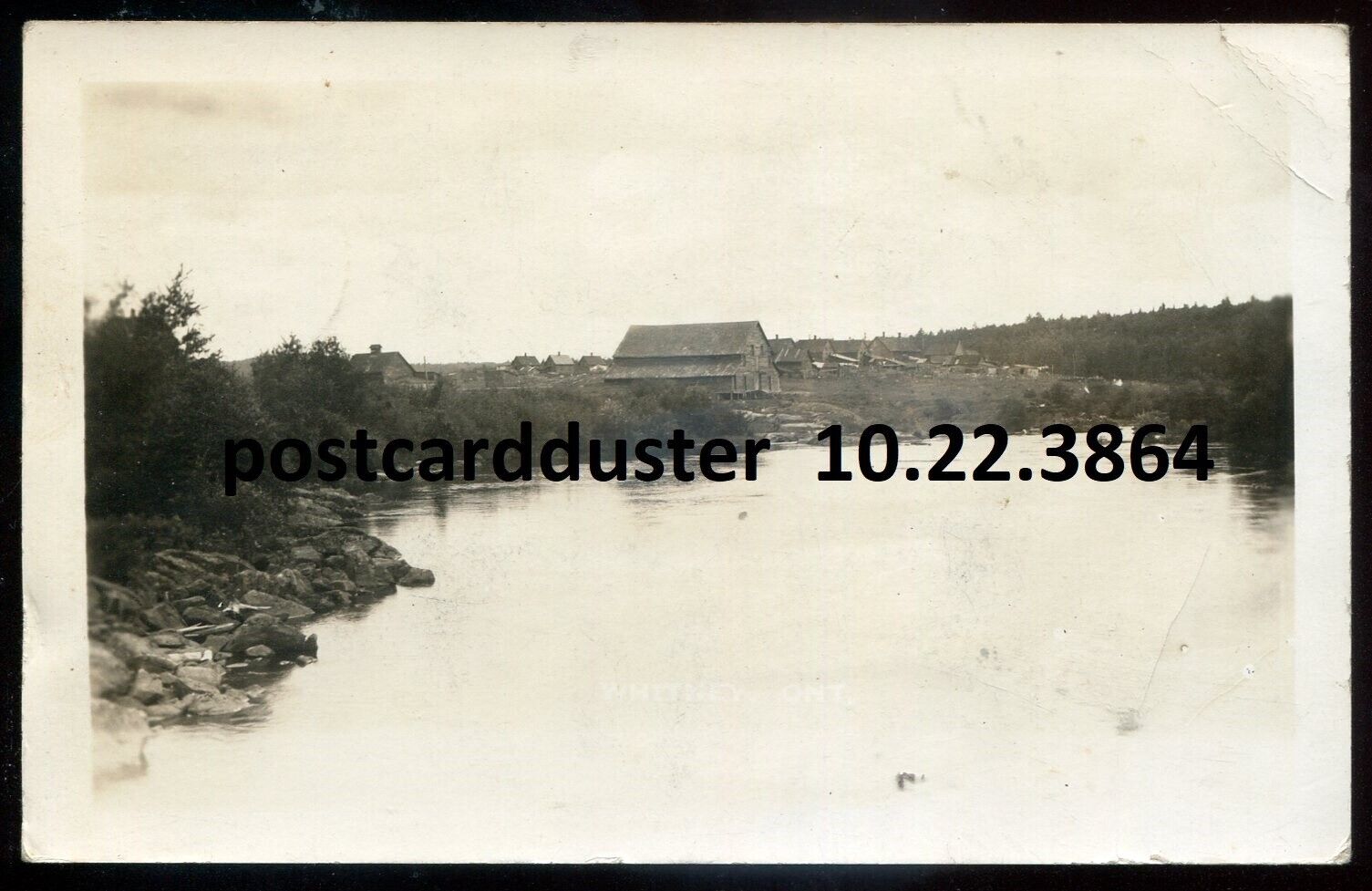 WHITNEY Ontario 1920s Nipissing. Waterfront. Real Photo Postcard