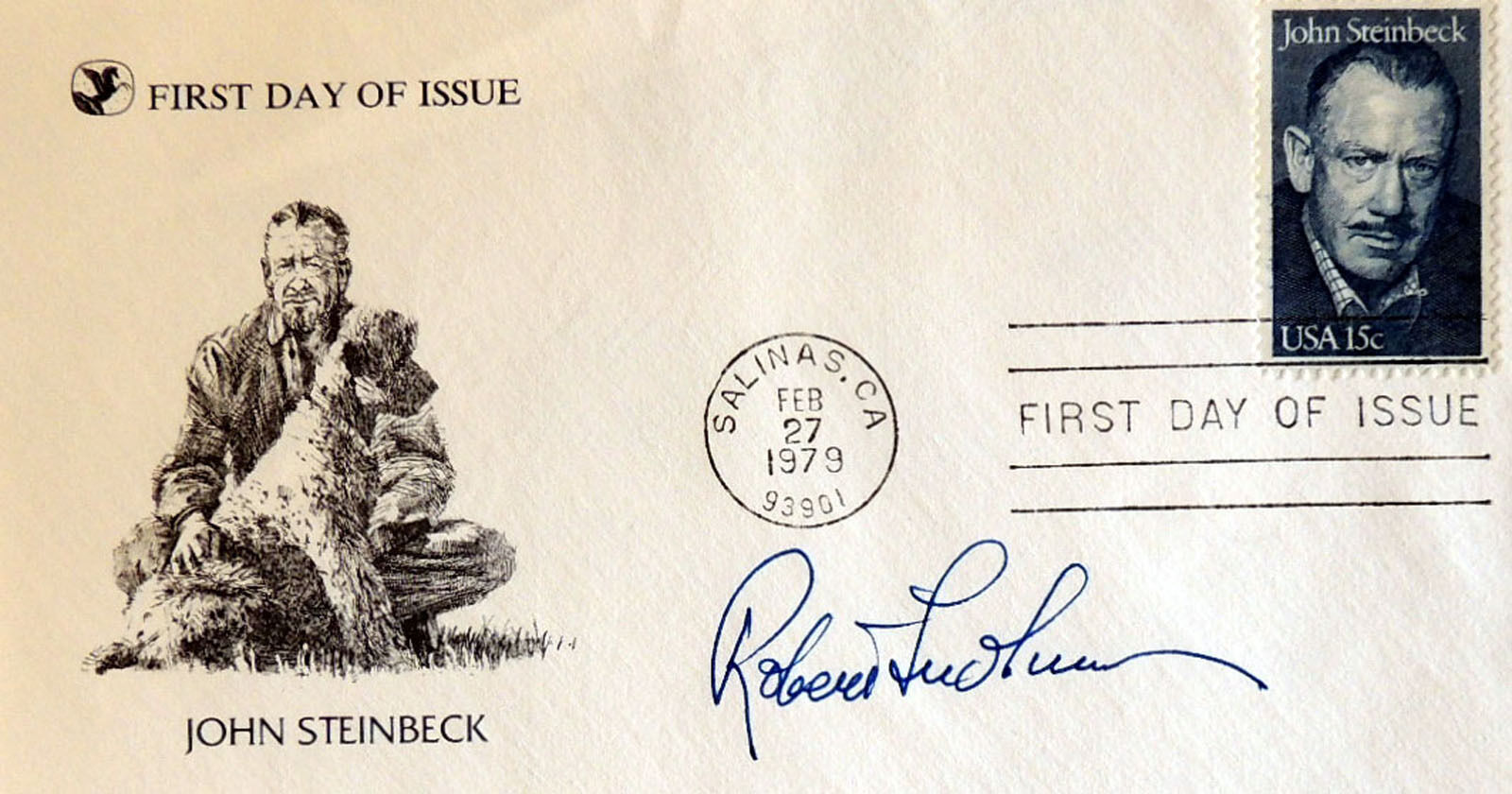Robert Ludlum - Author - Personally Autographed First Day Cover