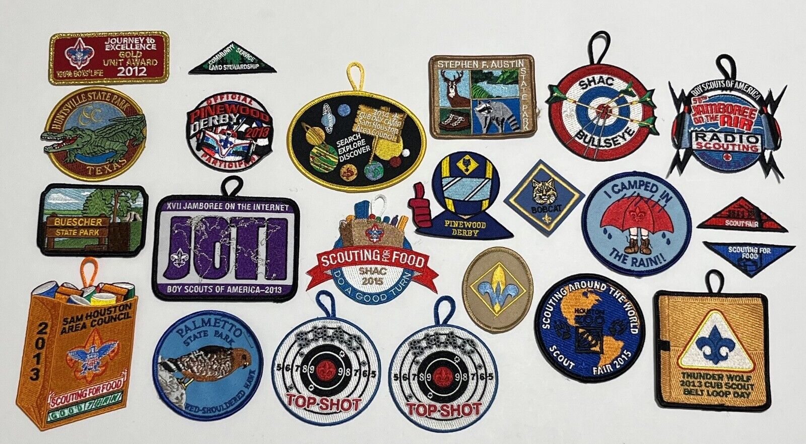 BOY SCOUT of AMERICA Cub Patches Belt Loops Mixed Assortment Lot of 82 Pieces