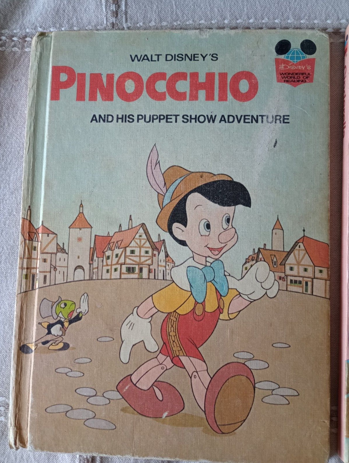 Vintage Disney’s Cinderella Wonderful World Of Reading Hardcover 1974 NICE