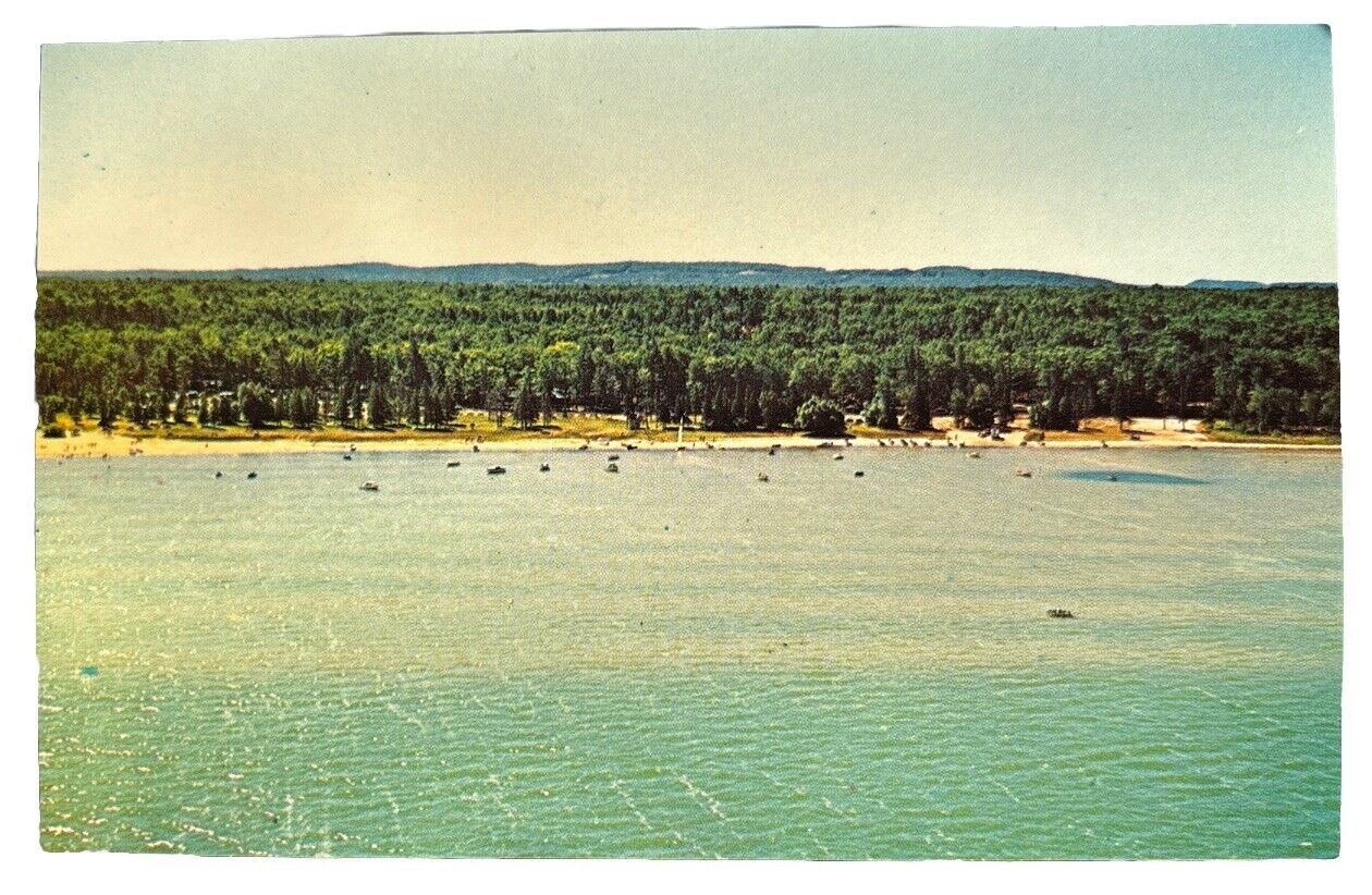 Indian River and Burt Lake In Michigan’s Cheboygan County Postcard