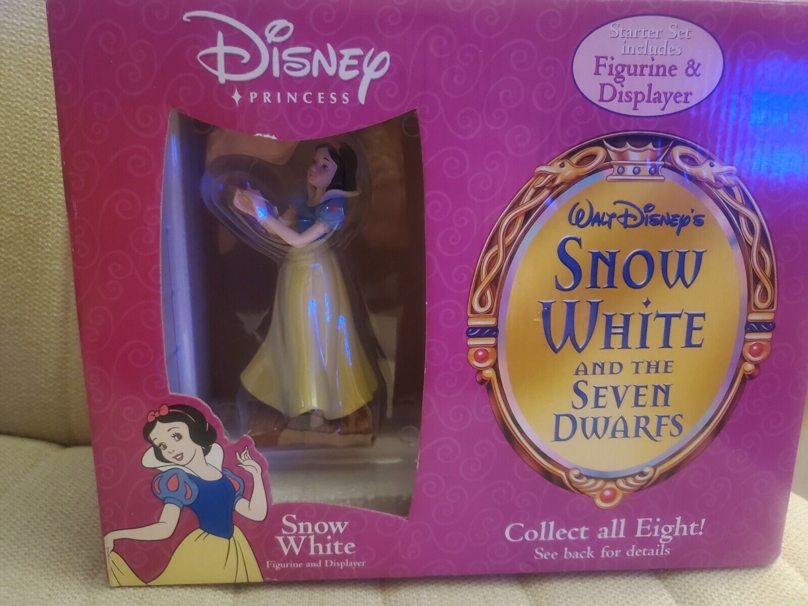 Disney Princess SNOW WHITE AND THE SEVEN DWARVES Figurine/Displayer Starter Set